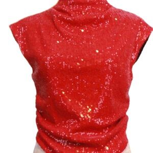 Gwennie Sequin Mesh Tank by Fifteen Twenty